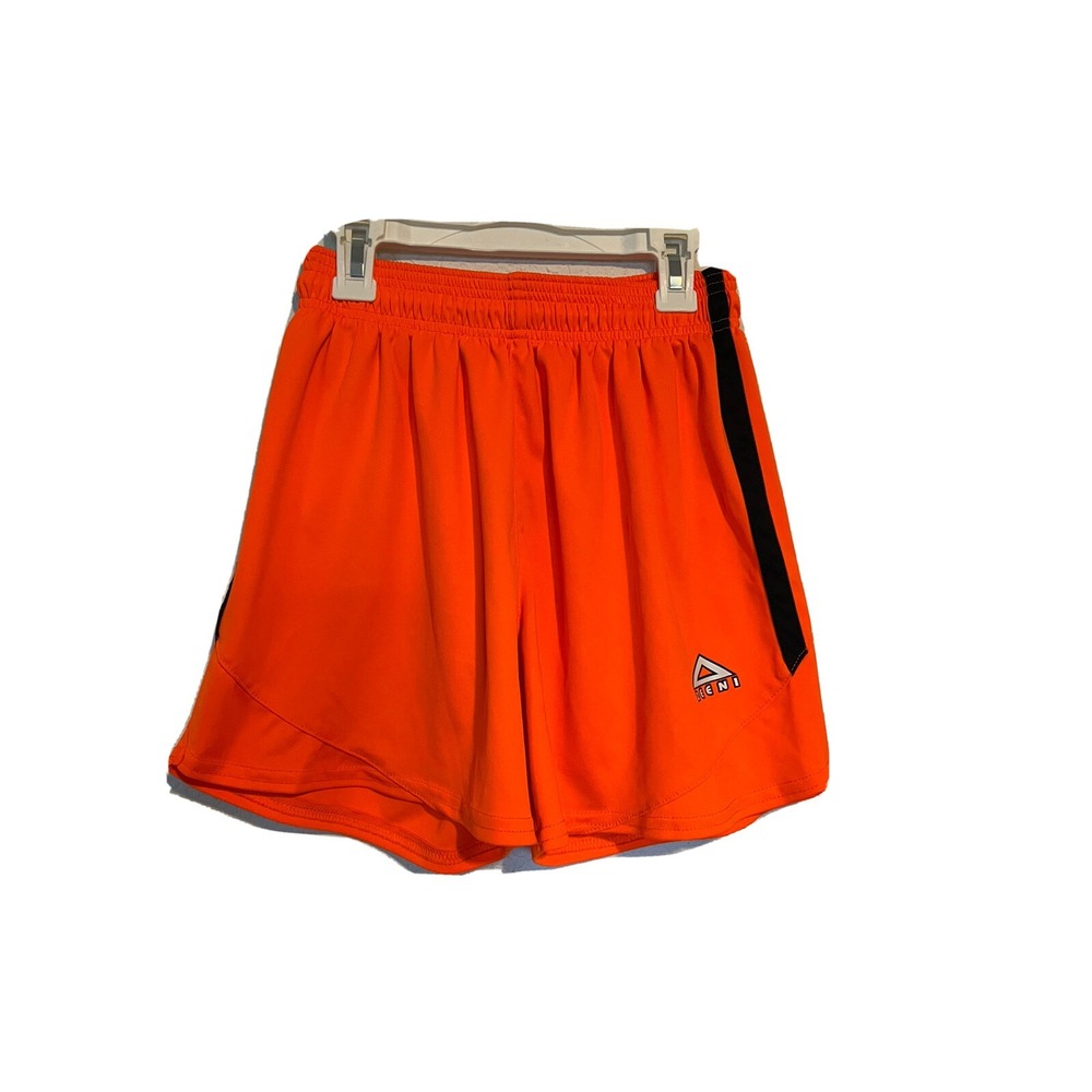 ZEENI ADULT SHORTS SIZE MEDIUM ORANGE RUNNING PULL ON BO